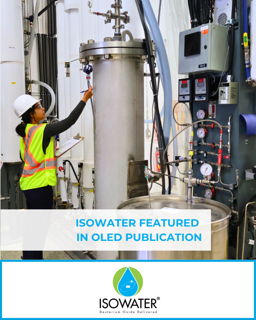 Isowater featured in OLED Publication